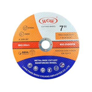WGW Long-Life 180 мм X 3,0 X 22,23 мм Металлический режущий диск 80 м/с Портативная угловая шлифовальная машина высокой твердости 